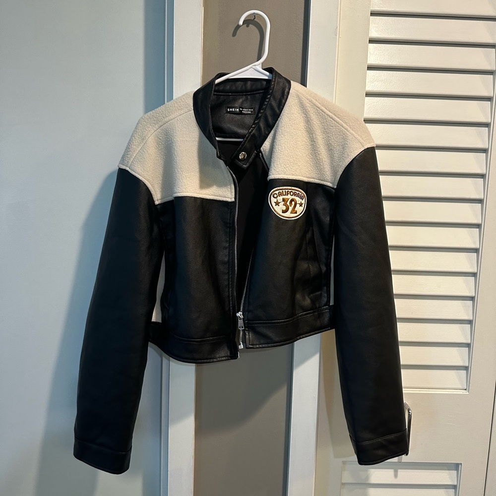 Crop Leather Jacket
